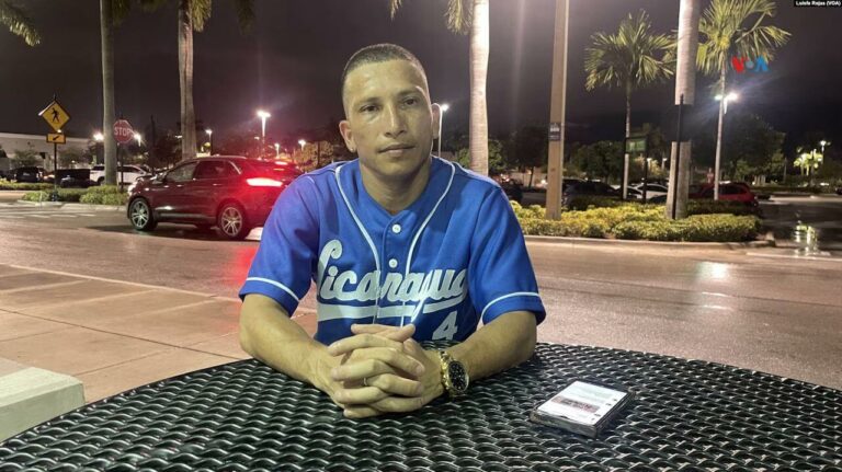El activista y expreso político nicaragüense, Hamilton Sánchez, durante una entrevista con la VOA en Miami, EEUU, el 25 de junio de 2024. Foto: Luis Felipe Rojas, VOA.