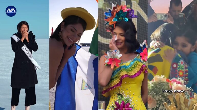 Miss Universo Sheynnis Palacios de visita por Bolivia.