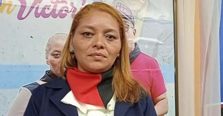 La nueva alcaldesa de jalapa Francisca Damaris Sánchez Osorio foto medios oficialistas
