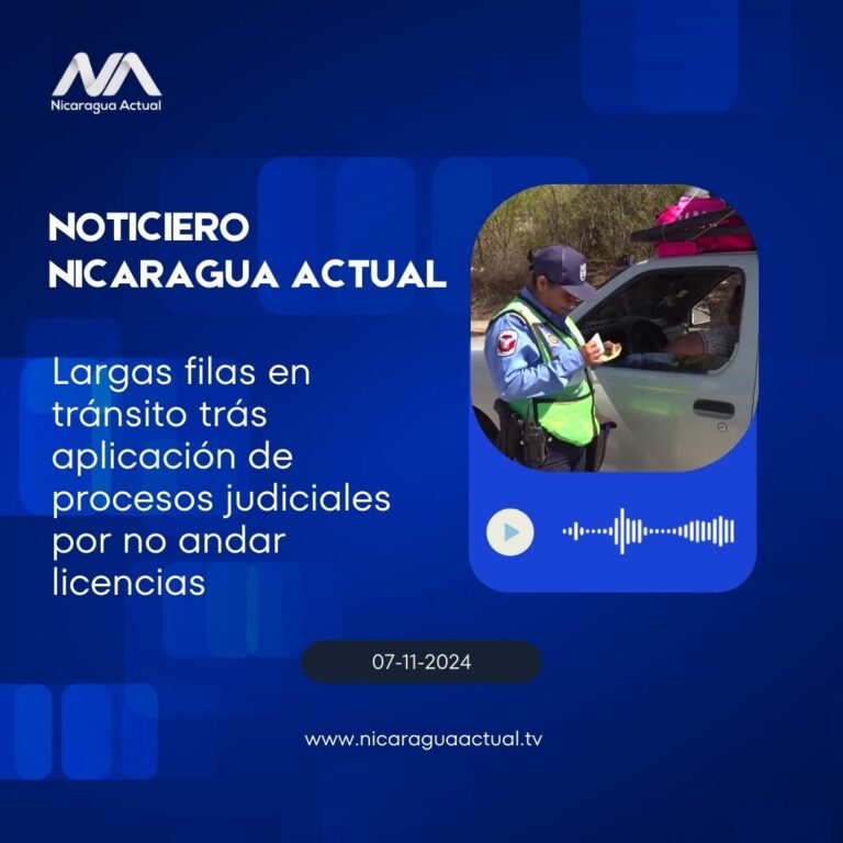 Largas filas en tránsito trás aplicación de procesos judiciales por no andar licencias