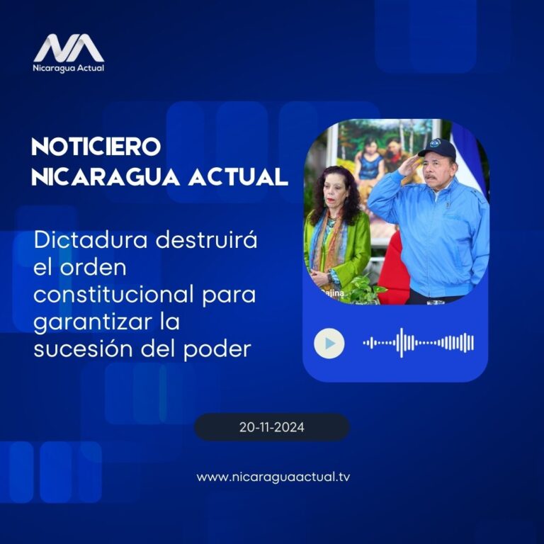 Dictadura destruirá el orden constitucional para garantizar la sucesión del poder