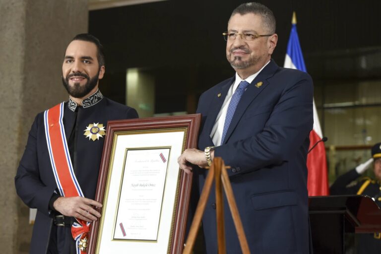 Presidente de El Salvador y Costa Rica, Nayib Bukele y Rodrigo Chaves.