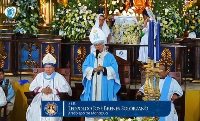 Cardenal Brenes celebra solemne misa en Basílica de El Viejo.