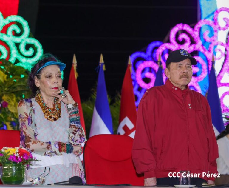 Dictadores Daniel Ortega y Rosario Murillo