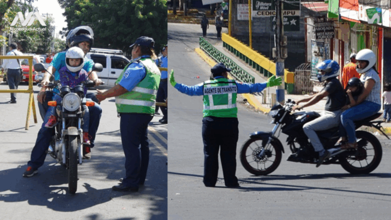 Nicaragua prohíbe transportar a niños en motos